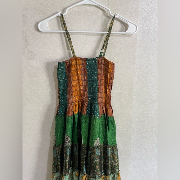 Vibrant Patchwork Maxi Dress - Picture 2 of 6